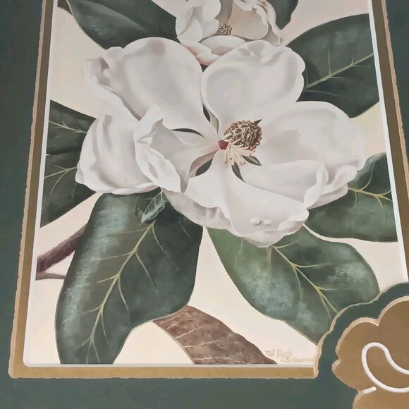 VTG Afternoon Magnolia Print By Waltraud Fuchs von Schwarzbek Matted & Framed - Picture 9 of 16
